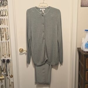 Jones NY silk sage sweater 2x